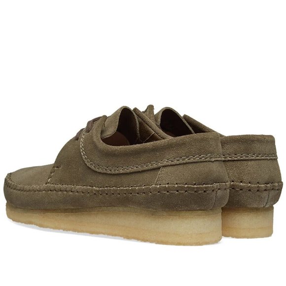 clarks weaver dark green suede main image 7